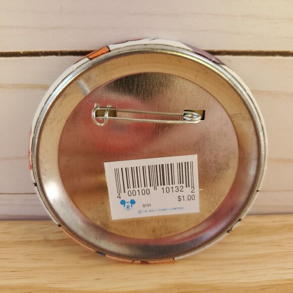 Disney Snow White And The Seven Dwarfs Vintage Pinback Button Dopey Happy Grumpy - Picture 2 of 3